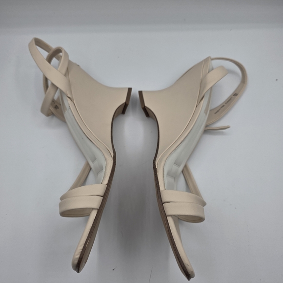 Franco Sarto Women's Franca Wedge Heels Nude Tan Size 10 Strappy Feminine Preppy - Picture 4 of 12